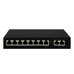 Коммутатор (свитч) на 8 POE ( 802.3af/at ) портов +2 Ethernet порта 100Mbs Орбита OT-VNP36
